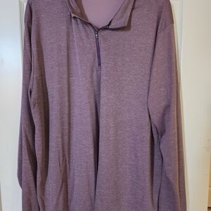 Men's Purple Zip-Up Sweater